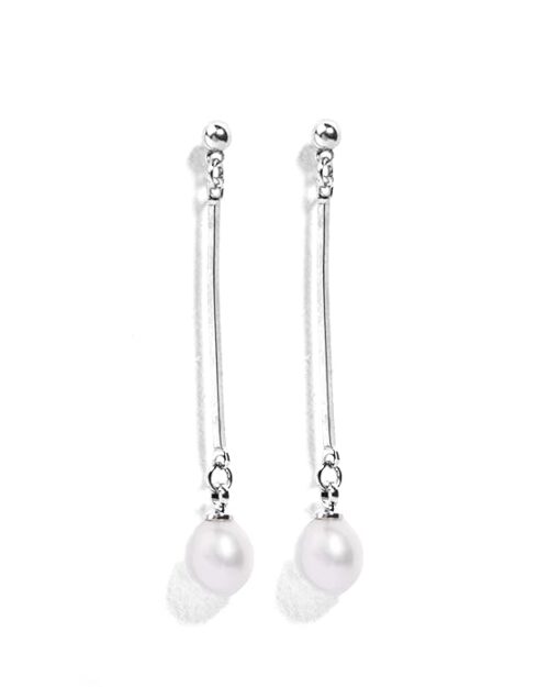 Gempro 925 Silver Pearl Dangle Earrings for Women