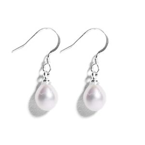 Gempro 925 Sterling Silver Natural Pearls Drop Earrings for Women