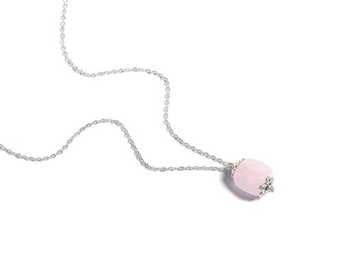 Gempro Natural Gemstone Fortune Magnet Silver Chain Pendant for Women - Image 3