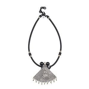 Gempro Women Genuine Black Oxyn Pendant Necklace Har
