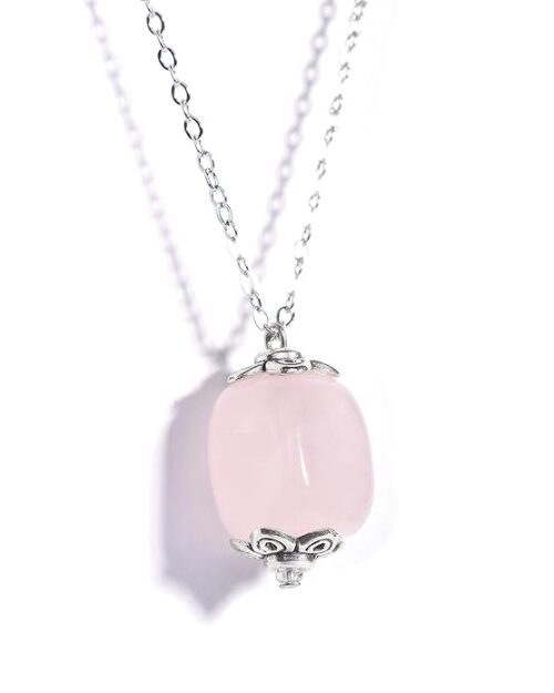Gempro Natural Gemstone Fortune Magnet Silver Chain Pendant for Women