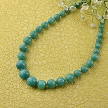 Gempro Green Jade Graduated Necklace – A Symbol of Prosperity & Timeless Grace