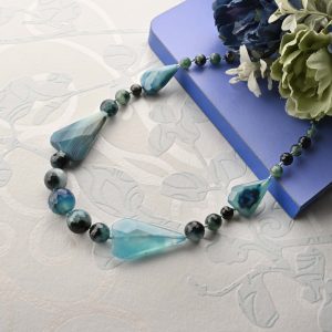 Natural Multi Fluorite Gemstone Beads Necklace Jewelry