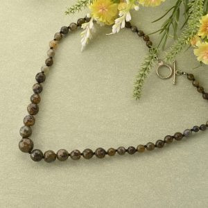 Natural Bronzite Loose Beads Necklace