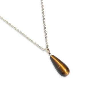 Gempro Genuine Gemstones Drop Chain Pendant For Women