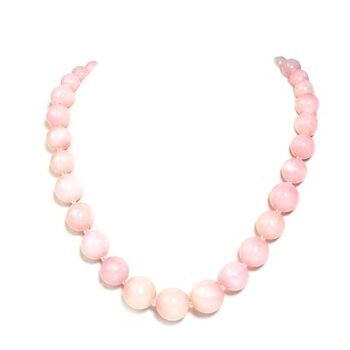 Gempro Rose Quartz Gemstone Beaded Necklace for Women