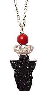 Gempro Blue and Red Pendant for Women