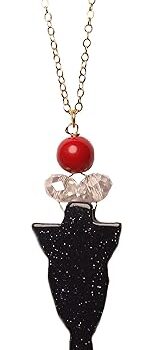 Gempro Blue and Red Pendant for Women