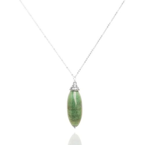 Gempro Women's Genuine Green Aventurine Gemstone Pendant