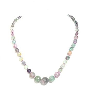 Gempro Flourite Gemstone Necklace for Women