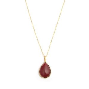 Gempro Women Camelian Women Gemstone Pendant Necklace For Casul Party Annversery Gift
