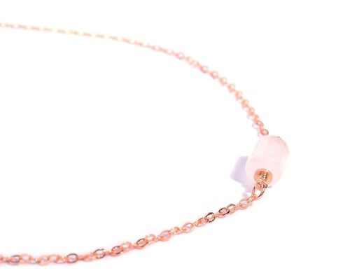 Gempro Natural Gemstone Bar Dainty Chain Pendant for Women - Image 7