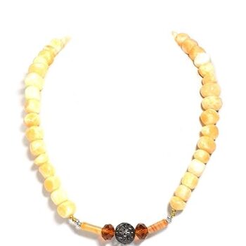 Gempro Jade Gemstone Bold Necklace for Women
