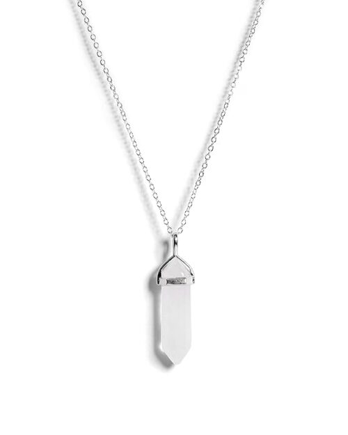 Gempro Clear Quartz Crystal Point Healing Pendant for Women - Image 6
