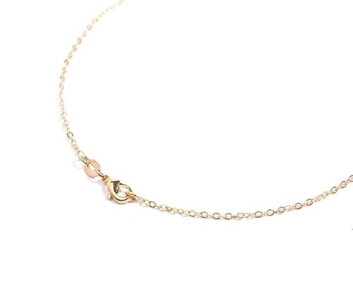 Gempro Genuine Flourite Gemstone Leaf Motif Golden Chain Pendant for Women - Image 4