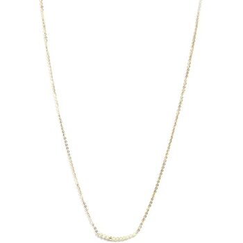 Gempro Genuine Peridot Gemstone 925 Sterling Silver Sleek Necklace for Women