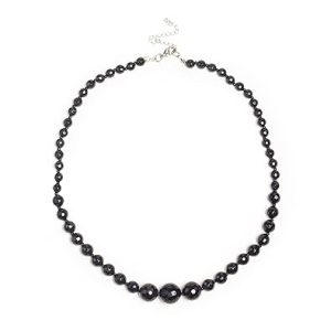 BLACK ONYX Heart Charm Necklace