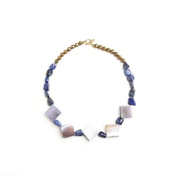 Gempro Lapis lazuli beads Necklace