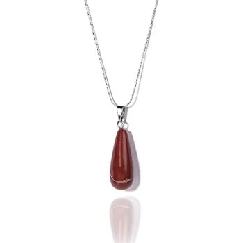 Gempro Genuine Gemstones Drop Chain Pendant for Women