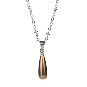 Gempro Gemstones Jewelry Genuine Brown Long Chain Pendant Necklace for Women and Girls