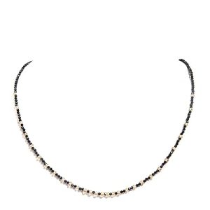 Gempro Genuine Citrine and Spinel Gemstones Sleek Necklace for Women