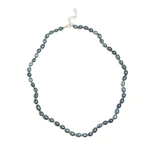 Gempro Radiant PEARL Blue Sapphire Necklace