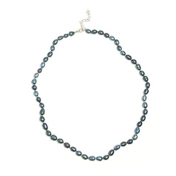 Gempro Radiant PEARL Blue Sapphire Necklace
