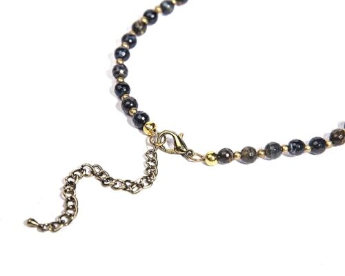 Gempro Genuine Gemstone Tigers Eye Single Strand Necklace for Women - Image 3