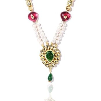 Gempro Genuine Pearls Ethnic Long Necklace for Women