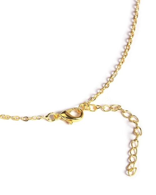 Gempro Certified Labradorite Gemstone Gold Plated Chain Pendant for Women - Image 3