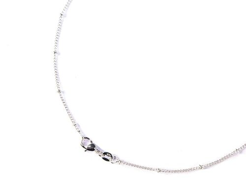 Gempro Gemstones Jewelry Genuine Spider Web Jasper Silver Chain Chain Pendant Necklace for Women and Girls - Image 3
