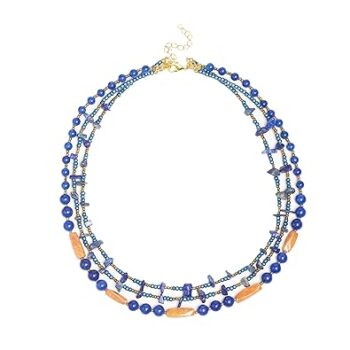 Gempro LAPIZ LAZOLI Sparkling Symphony necklace for her