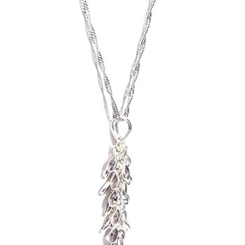 Gempro Genuine Amethyst Gemstone 925 Sterling Silver Pendant for Women