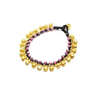 Gempro Gems Jewelry Genuine Jade Beads With Bells Designer Fashion Gemstones Bracelet For Women