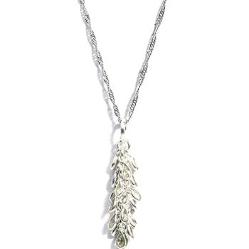 Gempro Genuine Peridot Gemstone 925 Sterling Silver Pendant for Women