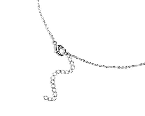 Gempro Genuine Tiger's Eye Gemstone Mango Silver Chain Pendant for Girls - Image 5