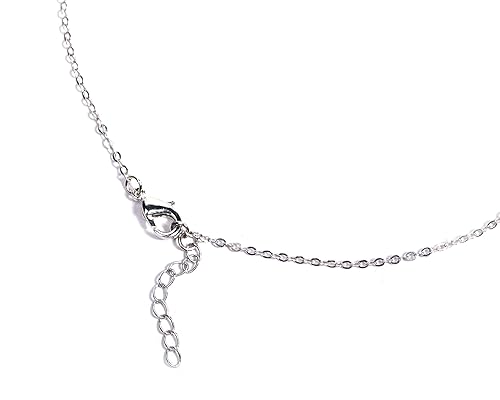 Gempro Genuine Sunstone Gemstone Rectangular Silver Chain Pendant for Women - Image 5