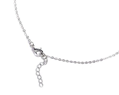Gempro Genuine Tiger's Eye Gemstone Silver Chain Pendant for Women - Image 4
