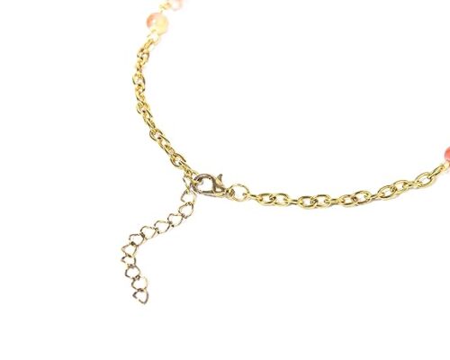 Gempro Enamel Plated Designer Leaf Necklace and Drop Earrings Set for Women - Image 3