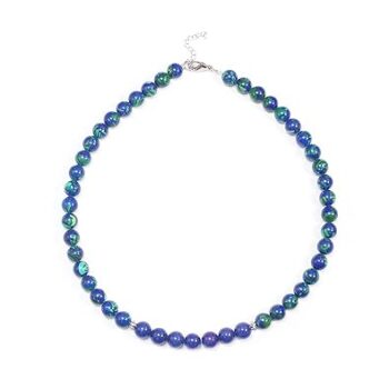 Gempro HOWLITE Gemstone Circle Necklace for her