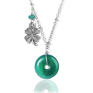 Gempro Genuine Onyx Money Magnet Charm Pendant Necklace Women