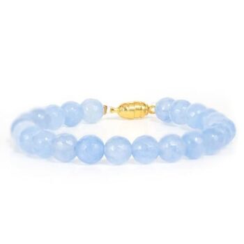 Gempro Blue Jade Unisex Magnet Bracelet