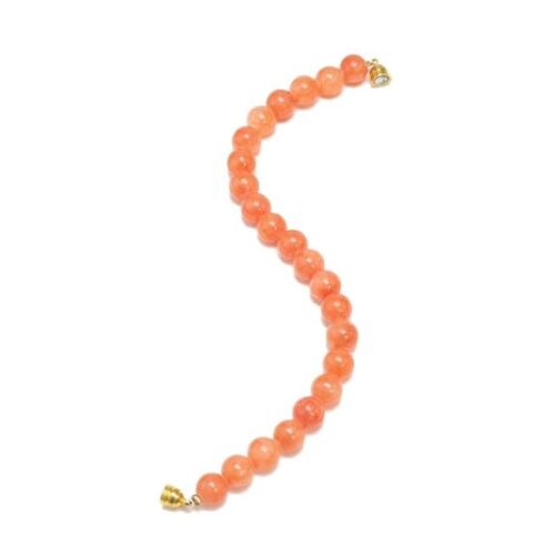 Gempro Orange Jade Unisex Magnet Bracelet - Image 6