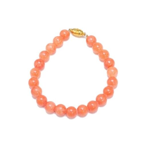 Gempro Orange Jade Unisex Magnet Bracelet - Image 3