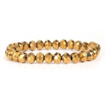 Gempro Golden Crystal Glitter unisex Bracelet