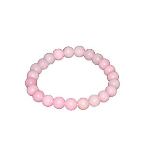 Gempro Handcrafted Pink Jade Gemstone Bracelet for Men and Women - Unisex Jewelry with Natural Energy, Serene Wristlet Infused with Calmness and Harmony, Ideal