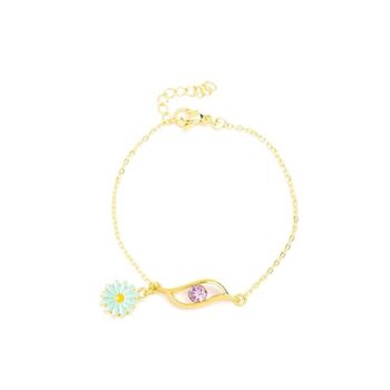 Gempro Genuine Gemstone Amethyst Charm Protection Bracelet For Women