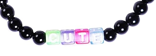 Gempro Handcrafted Black Onyx Bracelet with Adorable Alphabets for Men and Women - Unisex Jewelry with Natural Energy, - Image 3