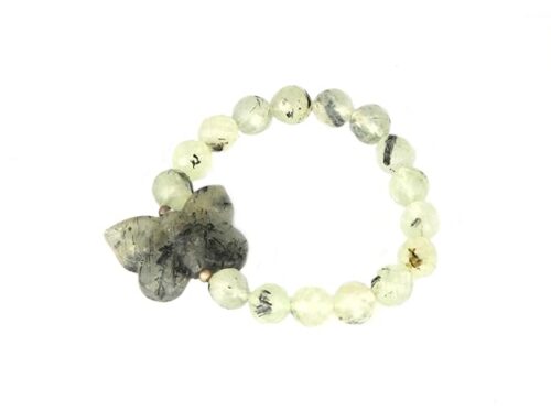 Gempro Gems Jewelry Faceted Genuine Garnet Butterfly Stretch Designer Fashion Gemstones Bracelet for Women