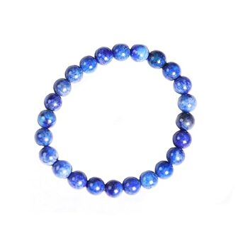 Gempro Handcrafted Lapis Lazuli Gemstone Bracelet for Men and Women - Jewelry with Natural Energy